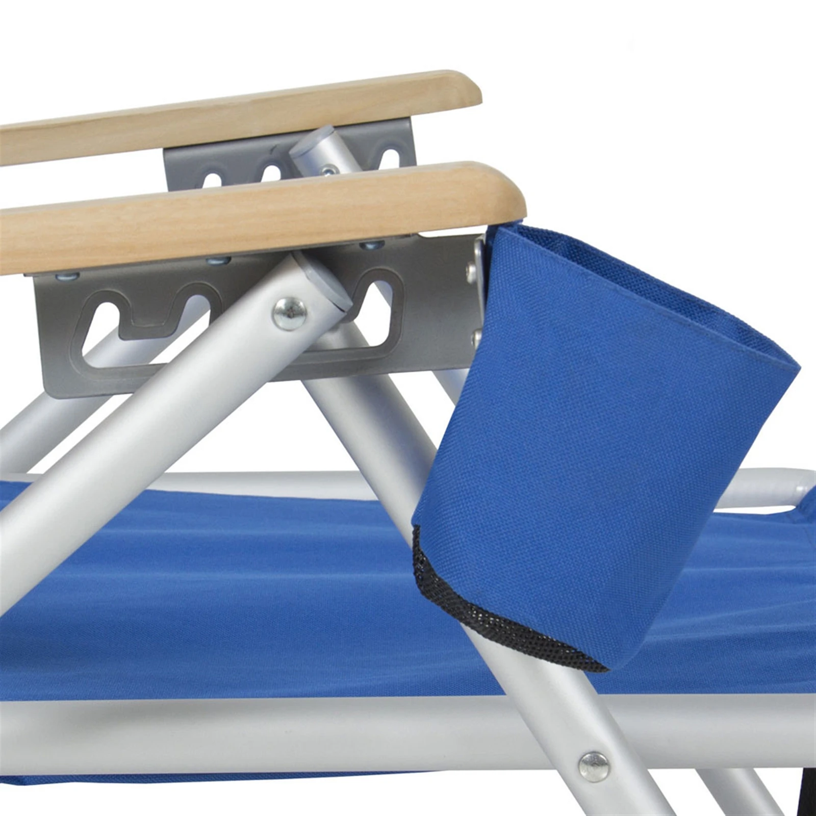 Beach Chair USA free shipping Blue Adjustable Headrest Portable High Strength Folded Beach Chair