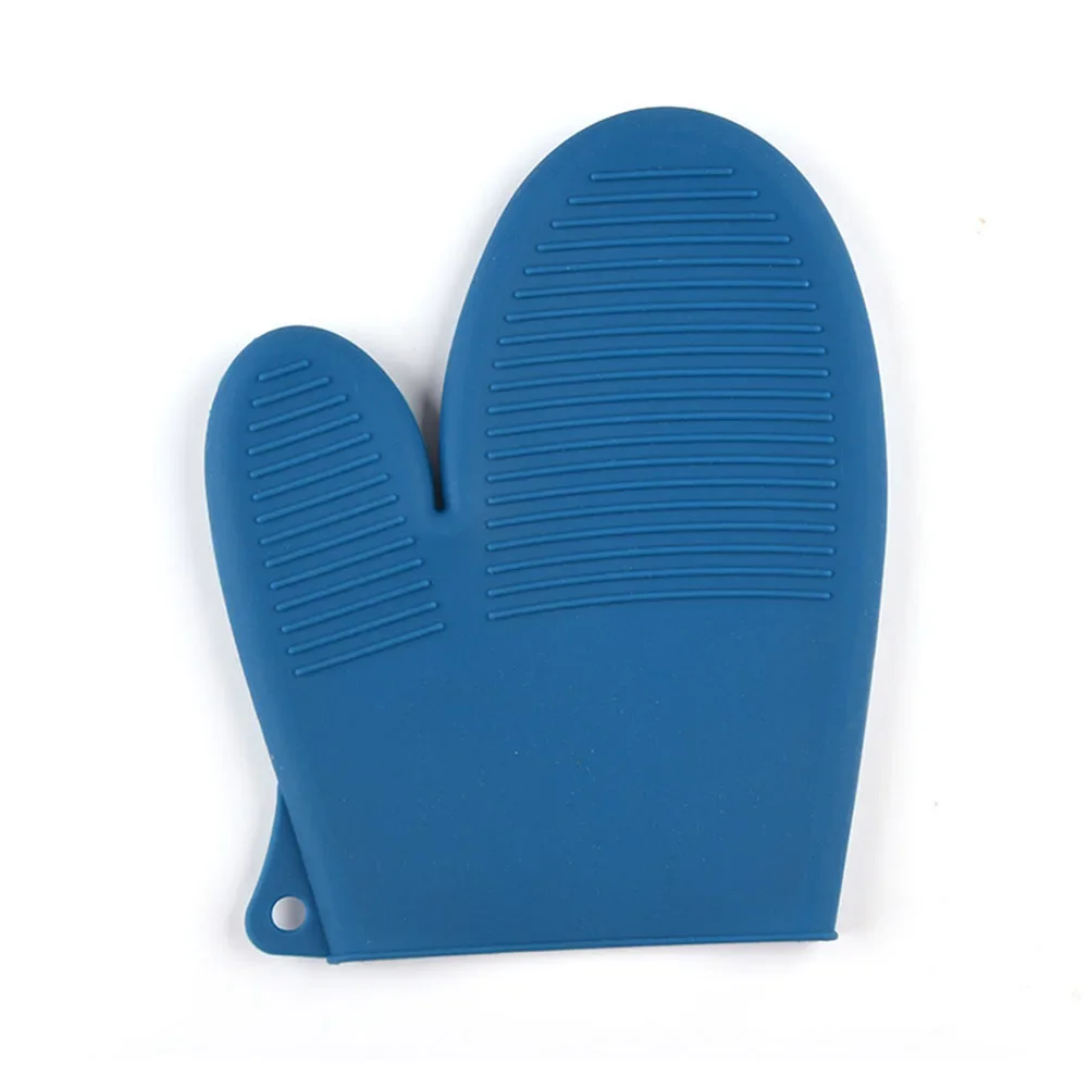 1Pcs Anti-skid Silicone Mitt 20*16.5cm Heat Resistant Oven Mitts Cooking BBQ Utensils Pot Holder For Kitchen Home Supplies