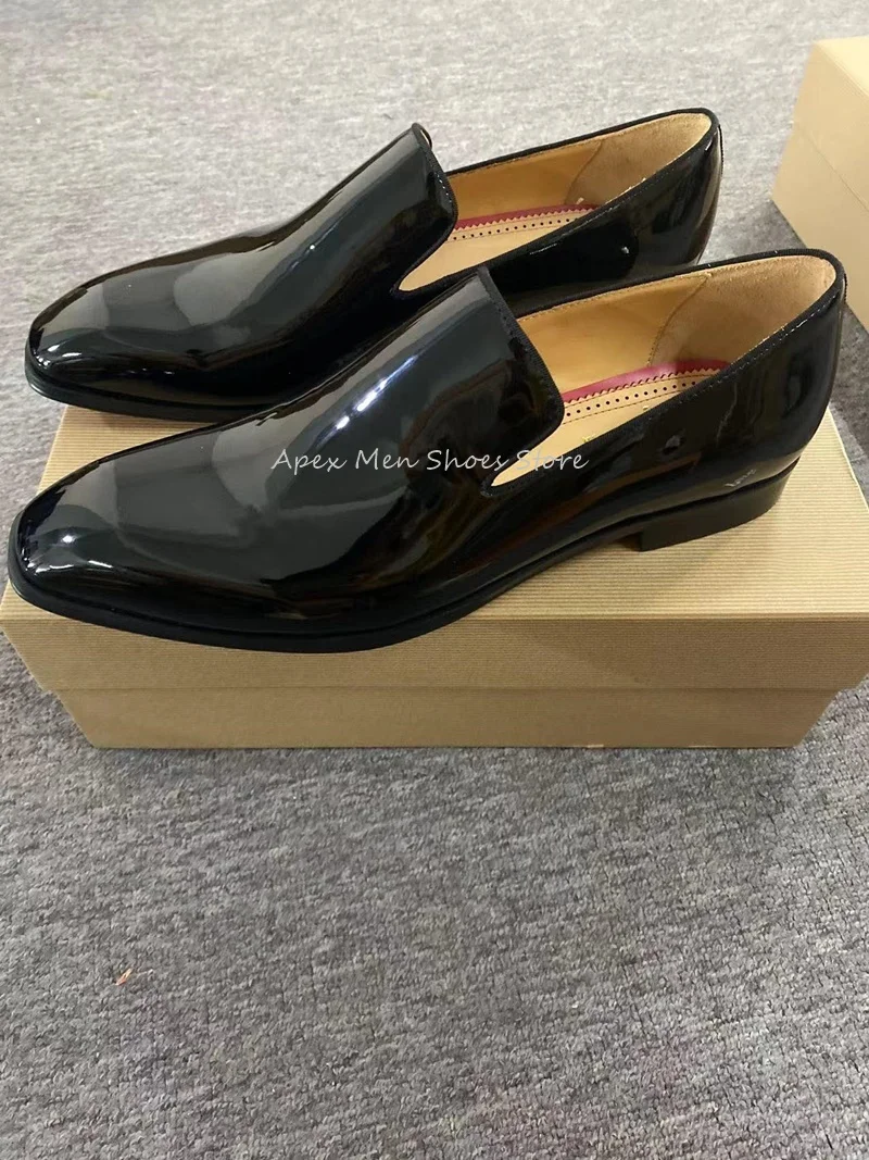 Men's Leather Shoes Wedding Slip On Dress Shoes Oxford Derby