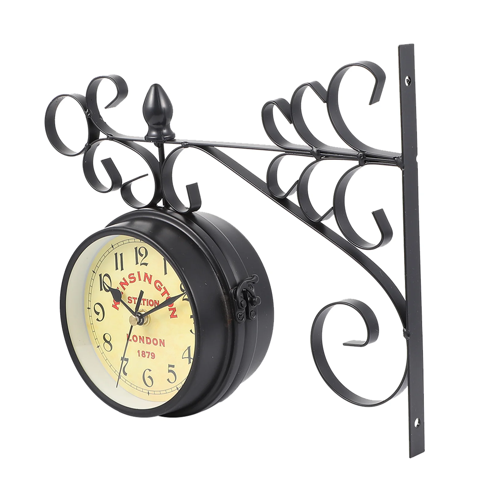 

Wall Clock Mediterranean Style Home Decor Decorate Decorative House Iron Retro Hanging