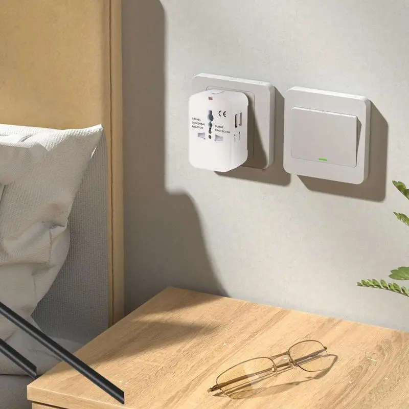 International Adapter Outlet Worldwide Wall Charger Wall Plug Adapter Portable Travel Adaptor For Over 150 Countries
