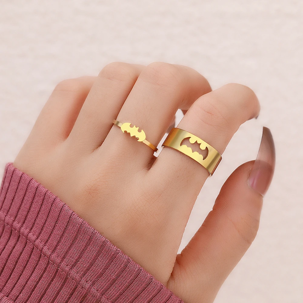FaithHeart Anillo gótico punk de mal de ojo, acero inoxidable con garra de dragón y águila para hombres y mujeres, personalizable, Acero inoxidable, Sin piedras preciosas