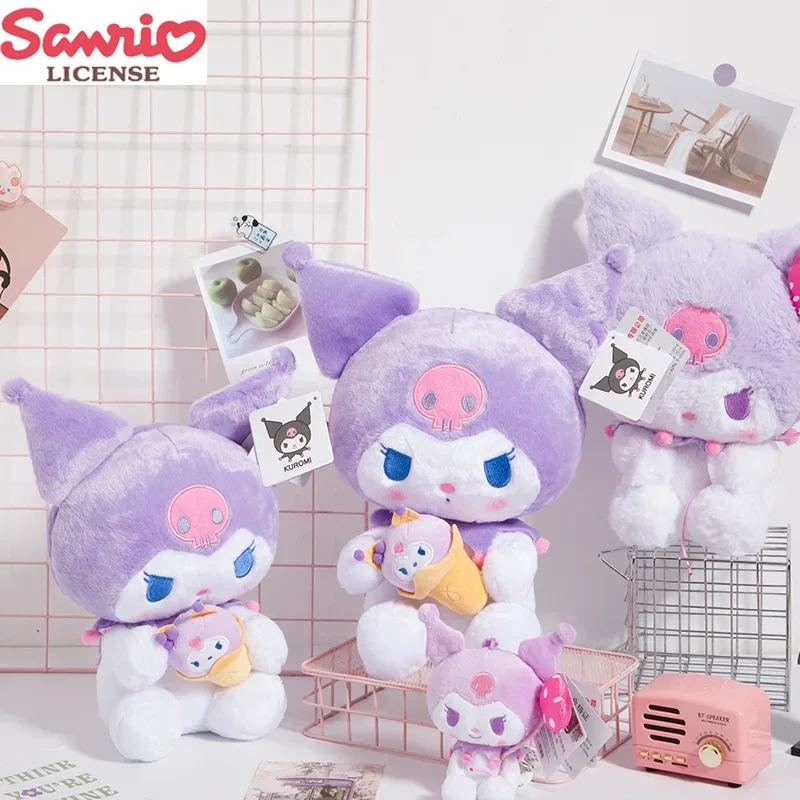 

Sanrio Kuromi Ice-cream Series Plush Toy Cinnamoroll Stuffed Plushes Animal Doll Good Birthday and Christmas Gift for Kids