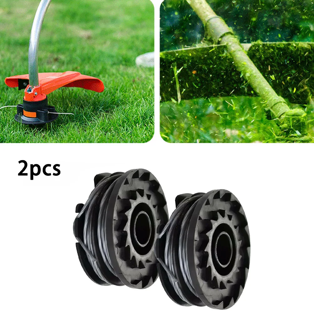 

2PCS For BOSCH ART24 ART27 ART 30-36 Li Twin Line And Spool For Strimmer Trimmer For Cordless Grass Garden Replacement Tool