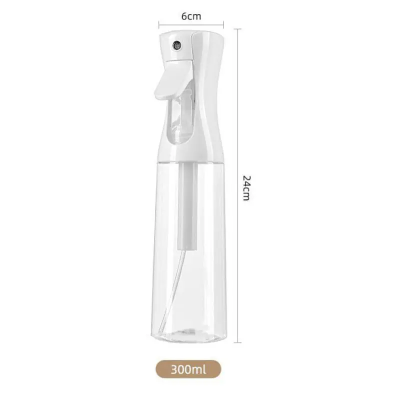 High Pressure Continuous Mist Spray Bottle for Hair and Makeup (Multiple Size Options)