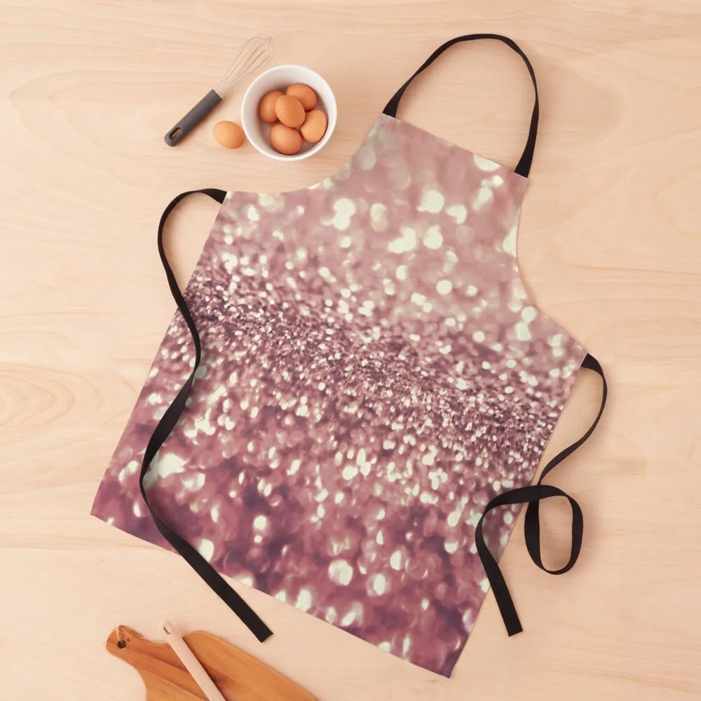 

Pink Glitter Apron Kitchen For Women Kitchen Things And For Home Trim Cloth Apron