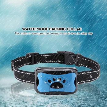 Dog Pet Anti Barking Device USB Electric Ultrasonic Dog Training Collar Dog Stop Barking Vibration Anti Bark Pet Collar for Dogs 3