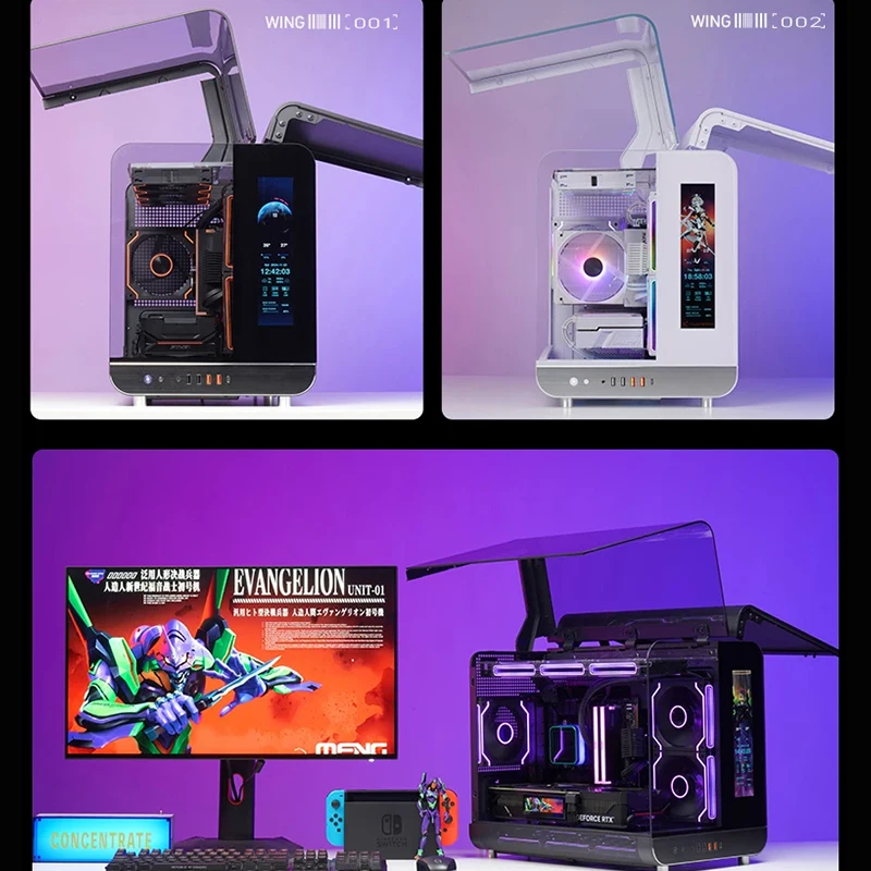 XGAMERX Phantom Wing MATX PCケース ヨーロピアンウィング ダブルドア