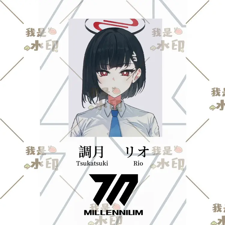 タレントカード noa 6PCS Blue Archive Anime Card Student ID Tenndou Arisu Ushio