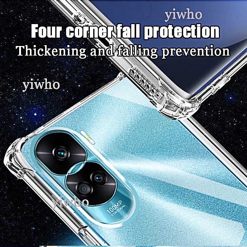 Crystal Clear Shockproof Silicone Phone Case – Transparent Protective Back Cover