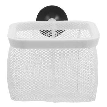 Fish Tank Isolation Net Large Square White Suction Cups Breeder Box Aquarium Fry Separator Easy Clean Install