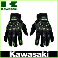 New Kawasaki Motorcycle Gloves Summer Riding Gloves Hard Knuckle Motorbike Tactical Gloves For Dirt Bike Motocross ATV UTV 1