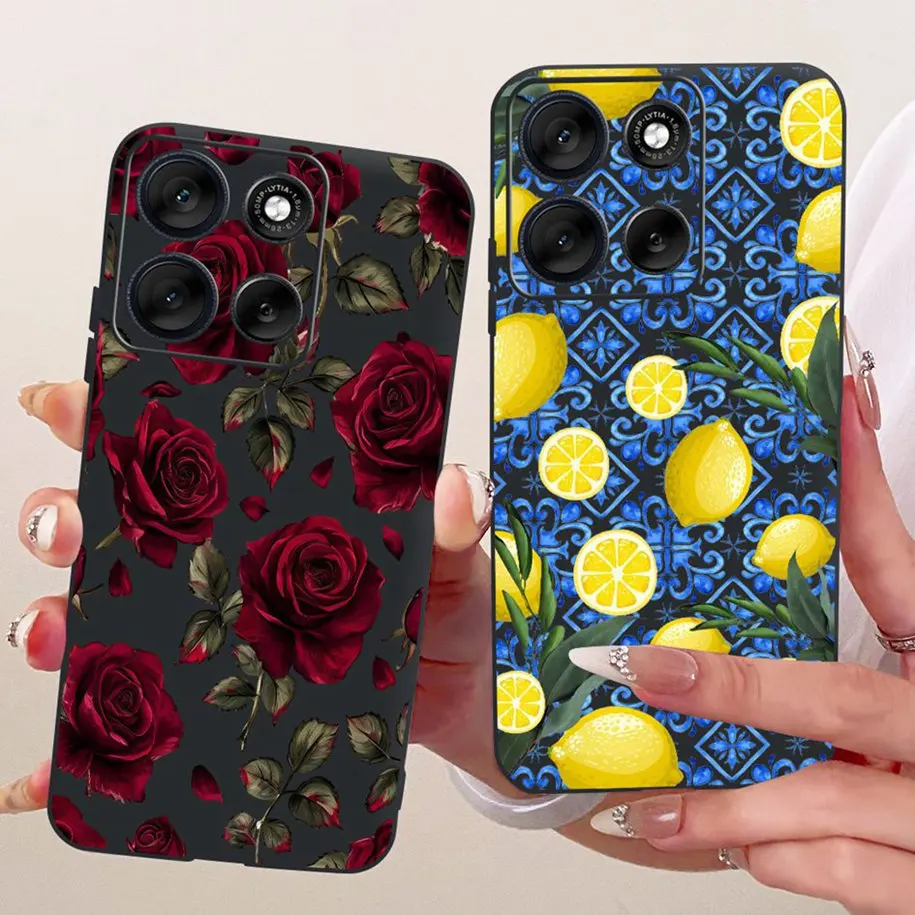 Stylish Bowknot Flower Soft Silicone Phone Case