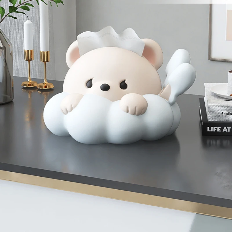 Cream style creative tissue box decorations, living room high-end light luxury home decor, restaurant
