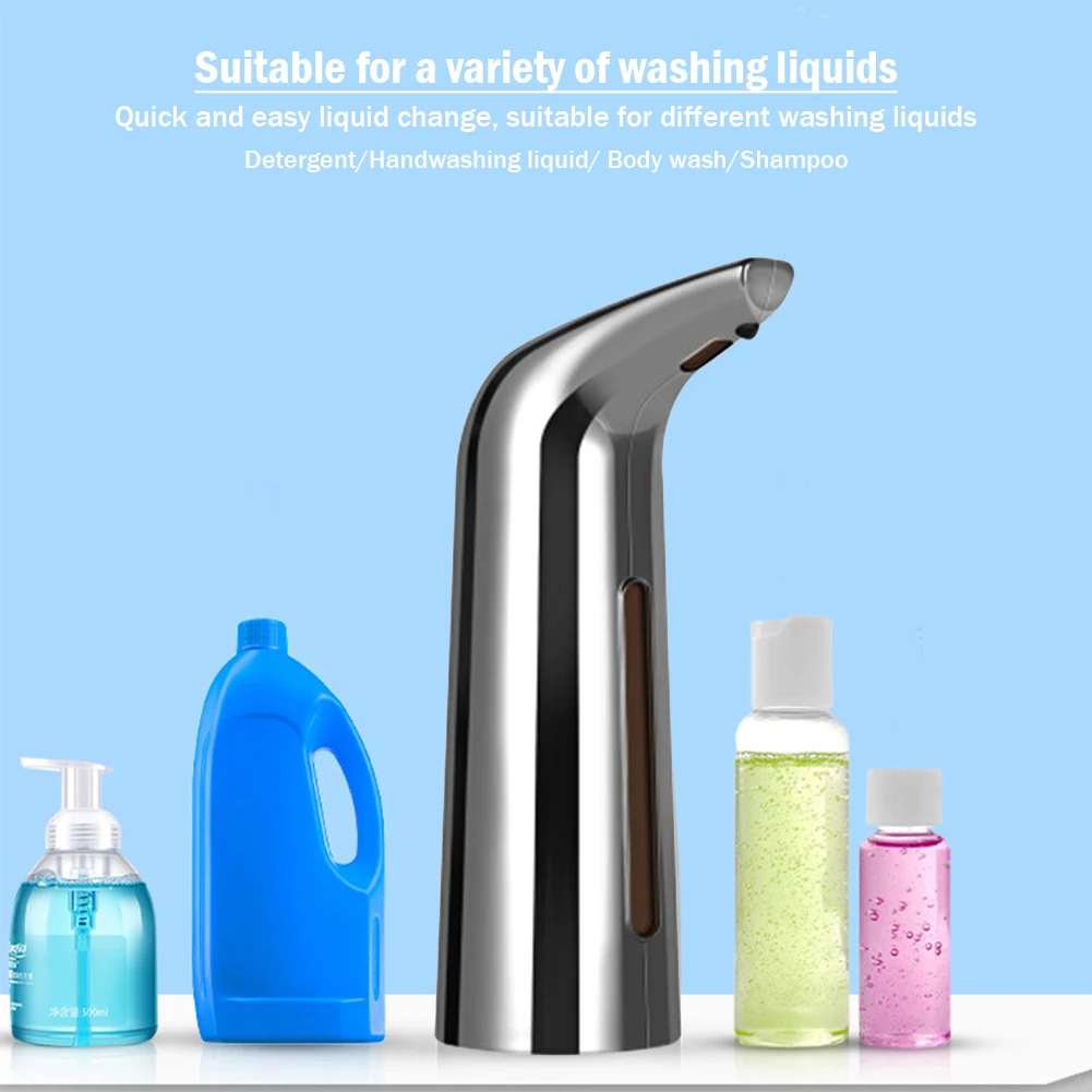 Soap Dispenser Smart Induction Infrared Induction Auto Dish Soap Household Waterproof Portable for Bathroom Restaurant