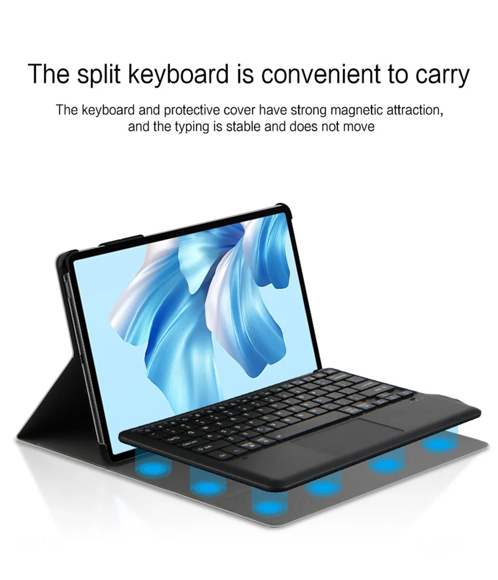 Capa de Teclado Destacável para Laptop Stand Protect Shell Huawei Matebook e 2023 12.6 Drc-w58 - Imagem 2