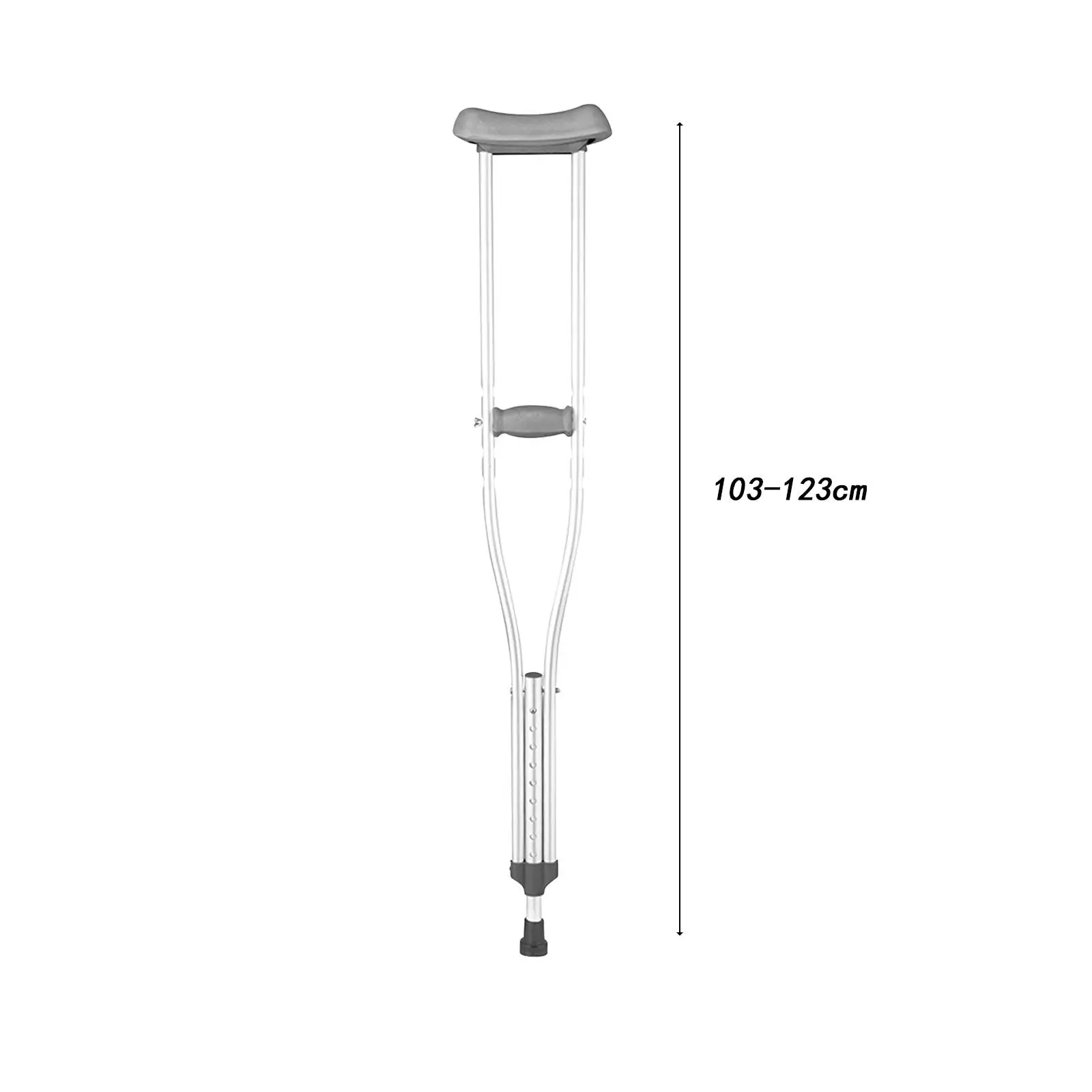 Unterarmkrücke, leicht, rutschfest, höhenverstellbar, Gehhilfe, Gehstock für Frauen, Erwachsene, ältere Menschen, Behinderte, Männer Underarm Crutch Lightweight Anti Slip Adjustable Height Walking Aid Walking Stick for Women Adult Elderly Disabled People Men