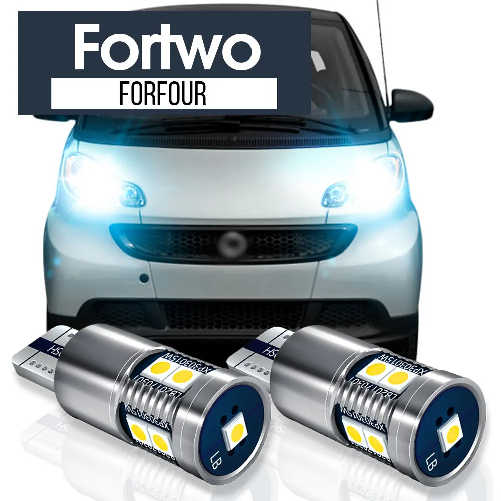 

2x LED Parking Light Clearance Lamp Accessories Canbus For Smart Fortwo MK1 450 MK2 451 MK3 453 Forfour 454 2005 2006 2007 2014