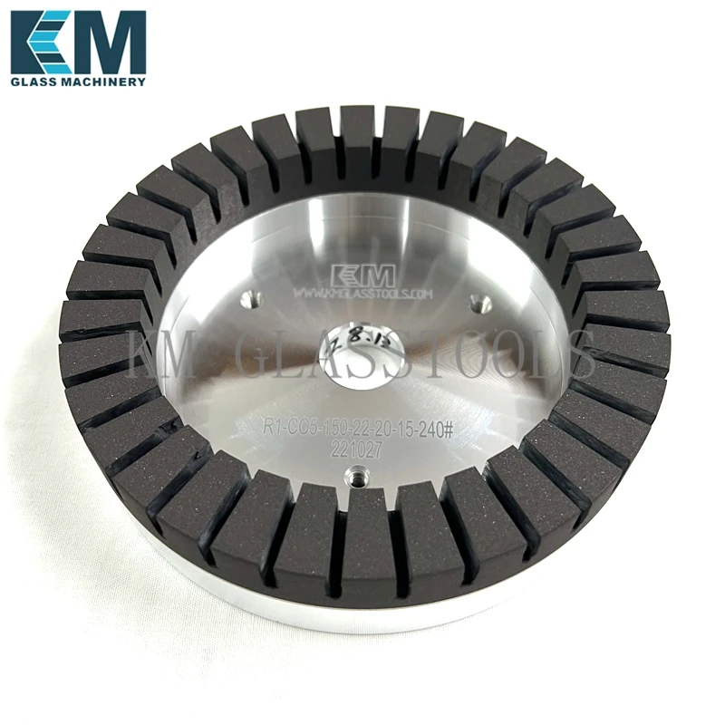 Glass resin wheel, resin wheel for laminated glass, black wheel, good brightness 150x20x15mm,product.