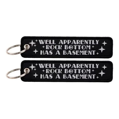 1pcs Computer Pop-up Window Quotes Embroidered Keys Tag Keychains For Motorcycles Backpack Fashion Key Ring Accessories Gifts - Image 97