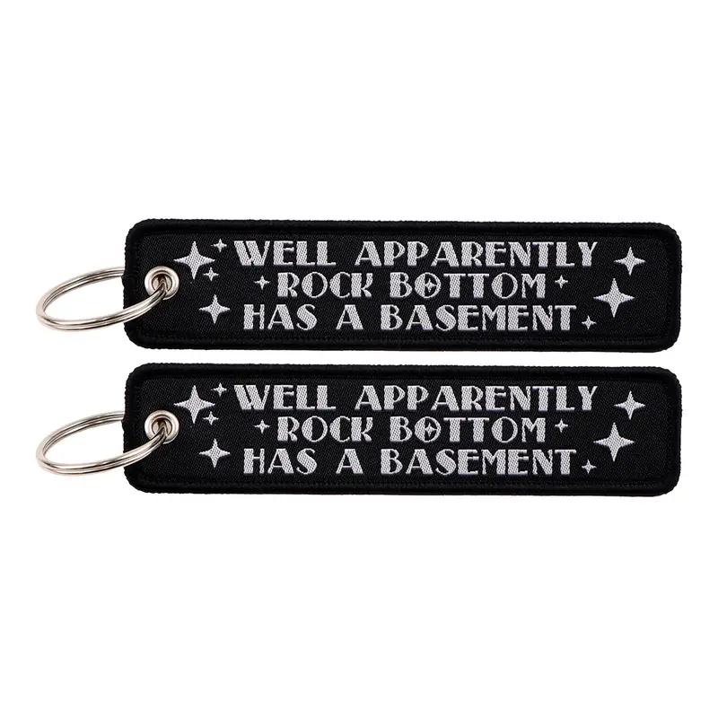 1pcs Computer Pop-up Window Quotes Embroidered Keys Tag Keychains For Motorcycles Backpack Fashion Key Ring Accessories Gifts - Image 97