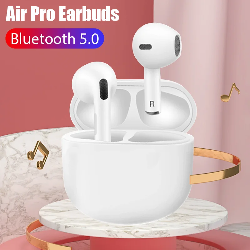 Wireless Earphones #Air Mini Pro4 TWS Bluetooth 5.0 In-Ear Stereo Earbuds Charging Case Waterproof Sports Handsfree Headset