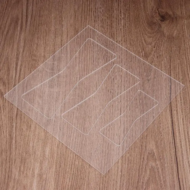 1Set Bow Router Templates PET Transparent Acrylic Templates For Woodworking Router Template Tools