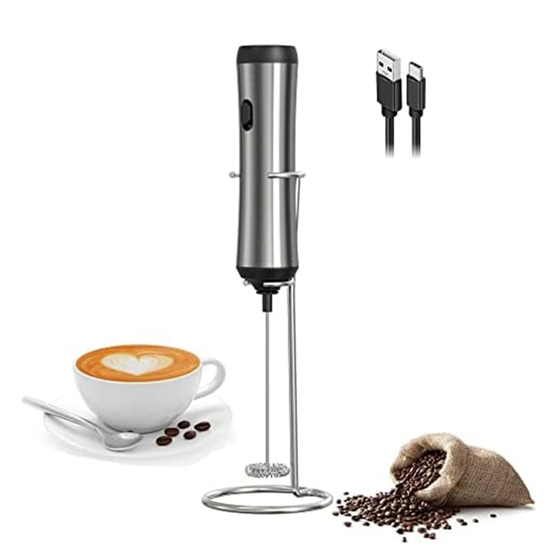 Frother Handheld Iron USB Rechargeable Milk Frother Mini Frother