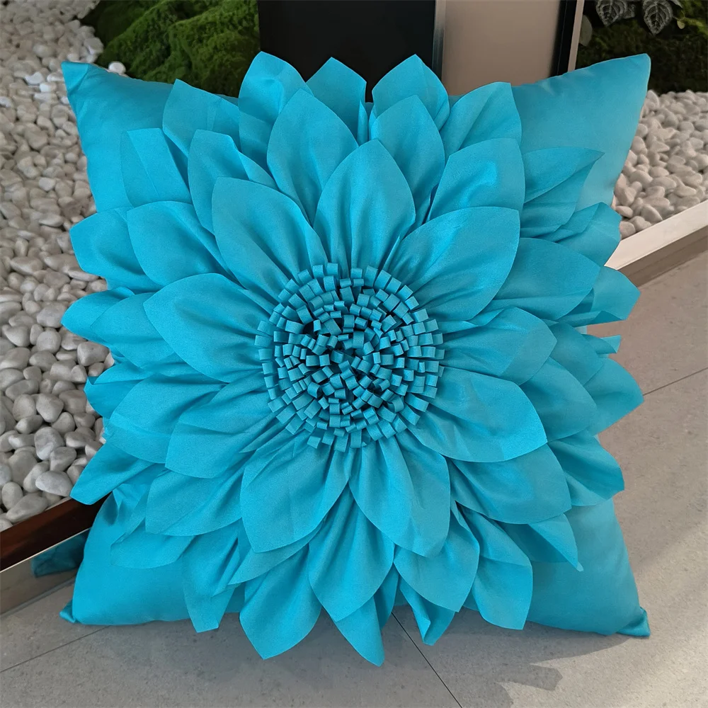 Decorative Cushion Covers For Sofa 3D Sunflower Pillow Cover Bed Couch Bohemia Pillow Case