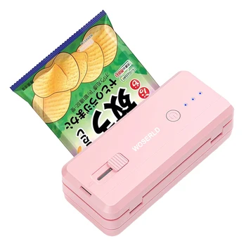 Portable 2-in-1 Mini Bag Sealer with Heat Seal & Cutter Magnetic Handheld Chip Bag Sealer for Snacks Candies Food Storage 1