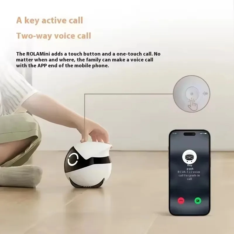 Enabot EBO Air EBO SE Robot Intelligente con Telecamera Wireless, Monitoraggio Remoto, Compagno per Animali Domestici, Controllo in Tempo Reale per la Casa - immagine 5