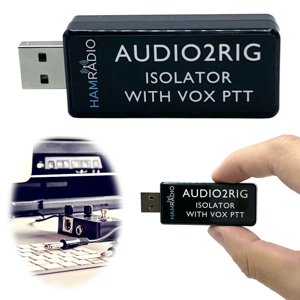 Radio Connector Digital Modes Interface for Amateur Radio with Built-in Audio Codec Vox PTT KIT FT8 USB Sound Card Connector