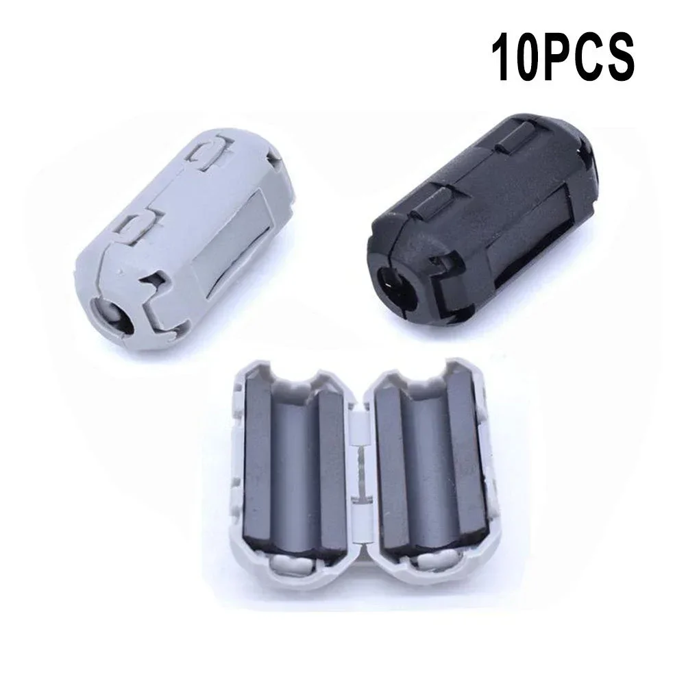 10/5Pc Cable Filter 3.5mm-13mm TDK Ferrite Core Choke Clip Noise Suppressor Filter Ring Cable Clamp RFI EMI For Audio Video Cables Power Cord