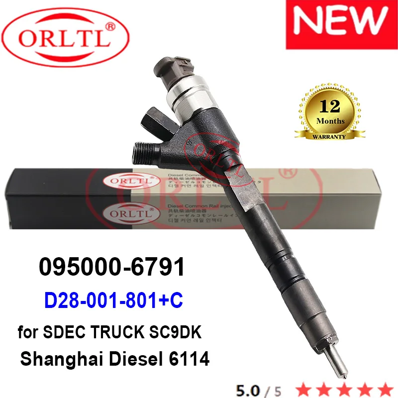

ORLTL новая лампочка C 095000-6791 0950006791 095000 6791 инжектор дизельного двигателя для Shanghai Diesel 6114