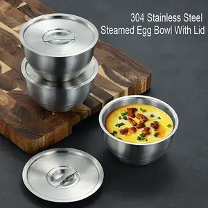 GIANXI Stainless Steel Mixing Bowls Korean Salad Ramen Rice Whisking Bowls  Set Kitchen Cooking Baking Storage Container