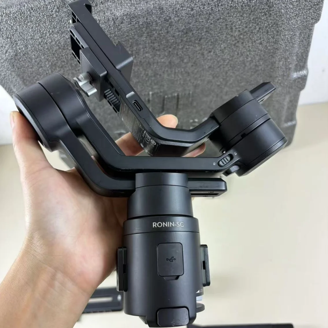 Camera Professional 3 Axis Single-Handed Video Tripods Selfie Remote Control For DJI Ronin SC Gimbal Stabilizer