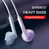 EARDECO Headphone Headset with Mic Wired Headphones Heavy Bass In Ear Stereo Wired Earphone Earbuds Wire Game Phone Earphones 1