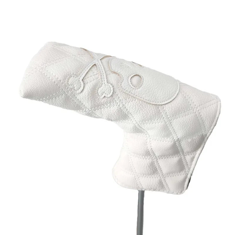 

Golf Club Cover Skull Design Magic Sticker closure for Blade Putter PU Leather