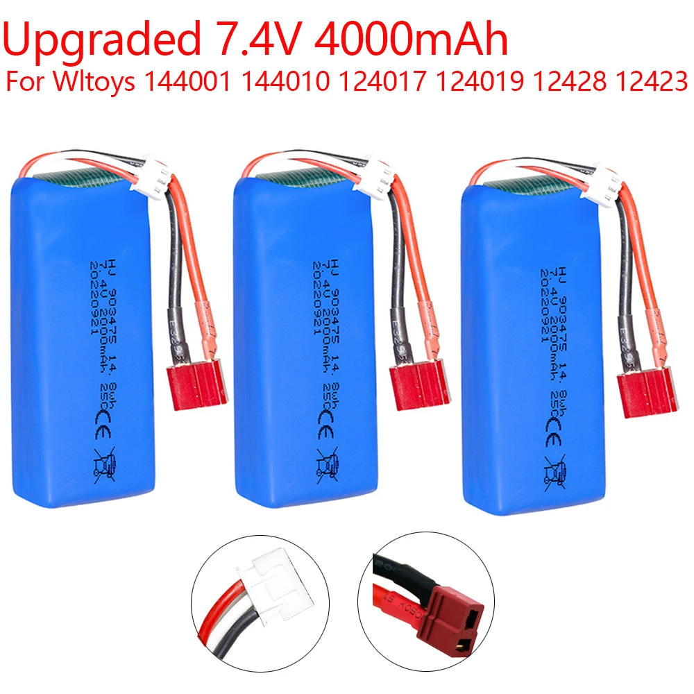 Batteria originale Wltoys per 124019 124018 124016 124017 Batteria Lipo per auto 2s 7,4 V 2200 mAh per batteria Lipo per auto RC ad alta velocà 26 Batteria originale Wltoys per 124019 124018 124016 124017 Batteria Lipo per auto 2s 7,4 V 2200 mAh per batteria Lipo per auto RC ad alta velocà 26