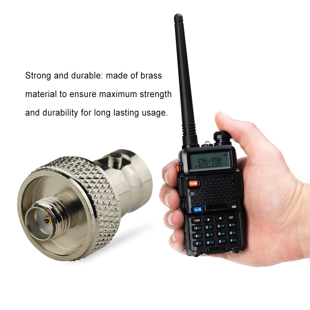 워키토키 SMA to BNC 어댑터 양방향 라디오 암 컨버터, Baofeng UV-5R/FD-880 커넥터 교체용 