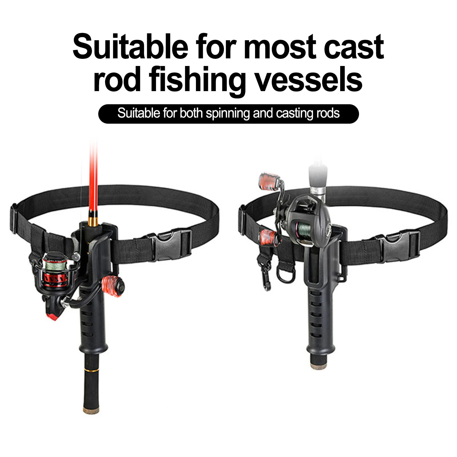

1pc Rod Holder Rod Holder Adjustable Fishing Accessories Fishing Rod Belt Rod Holder Outdoor Fishing High Quality