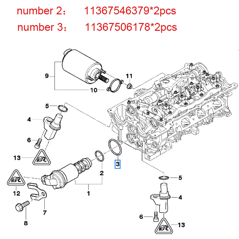 Cylinder Head Valve Cover Gasket 11120032224 11120028033 For BMW 316I 318I 318Ci 316Ti