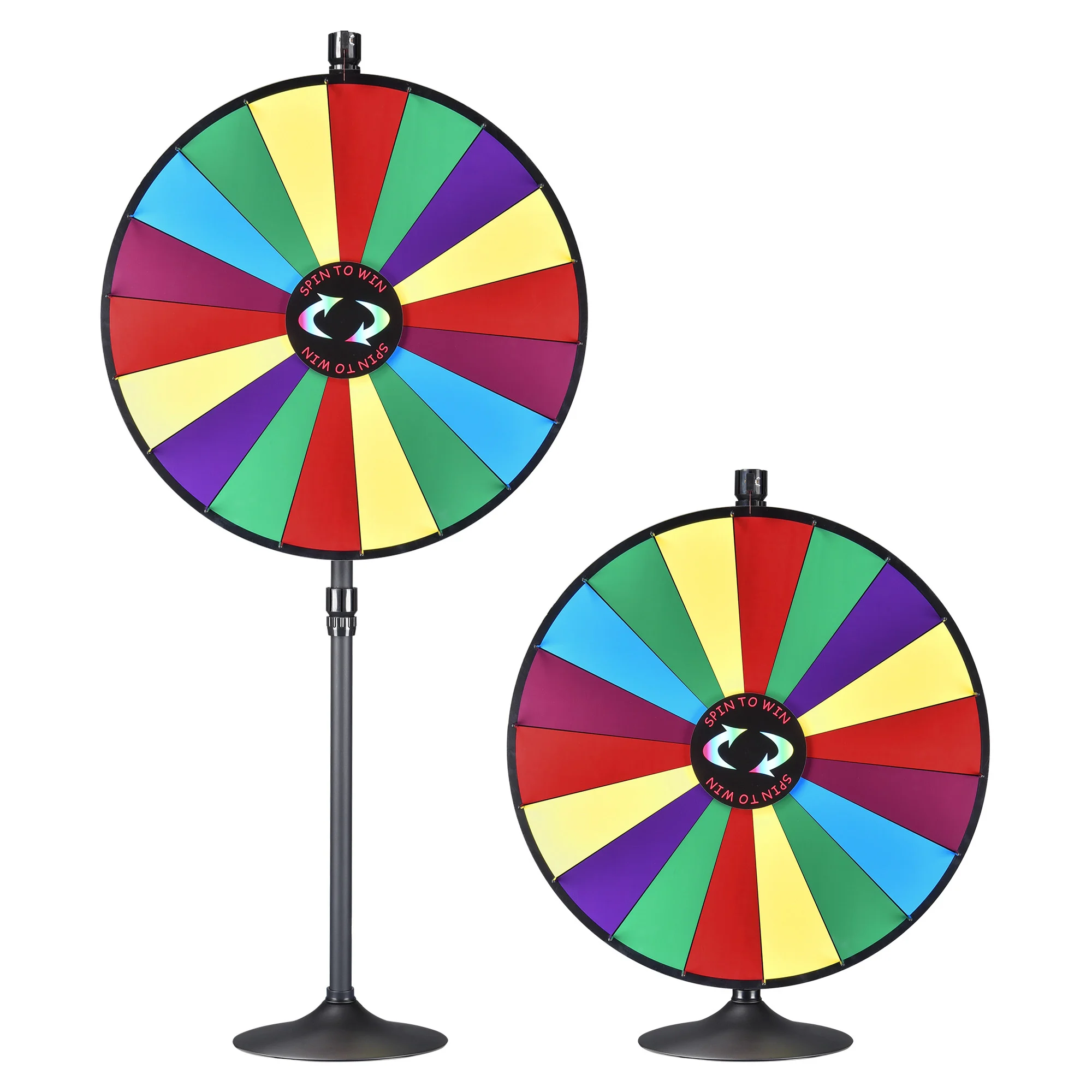 WinSpin 36" Dual Use Prize Wheel Tabletop or Floor Stand Fortune
