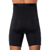Hommes ventre contrôle Shorts corps Shaper Compression taille haute formateur ventre tondeuse minceur Shapewear caleçon boxeur Fajas pantalon 3