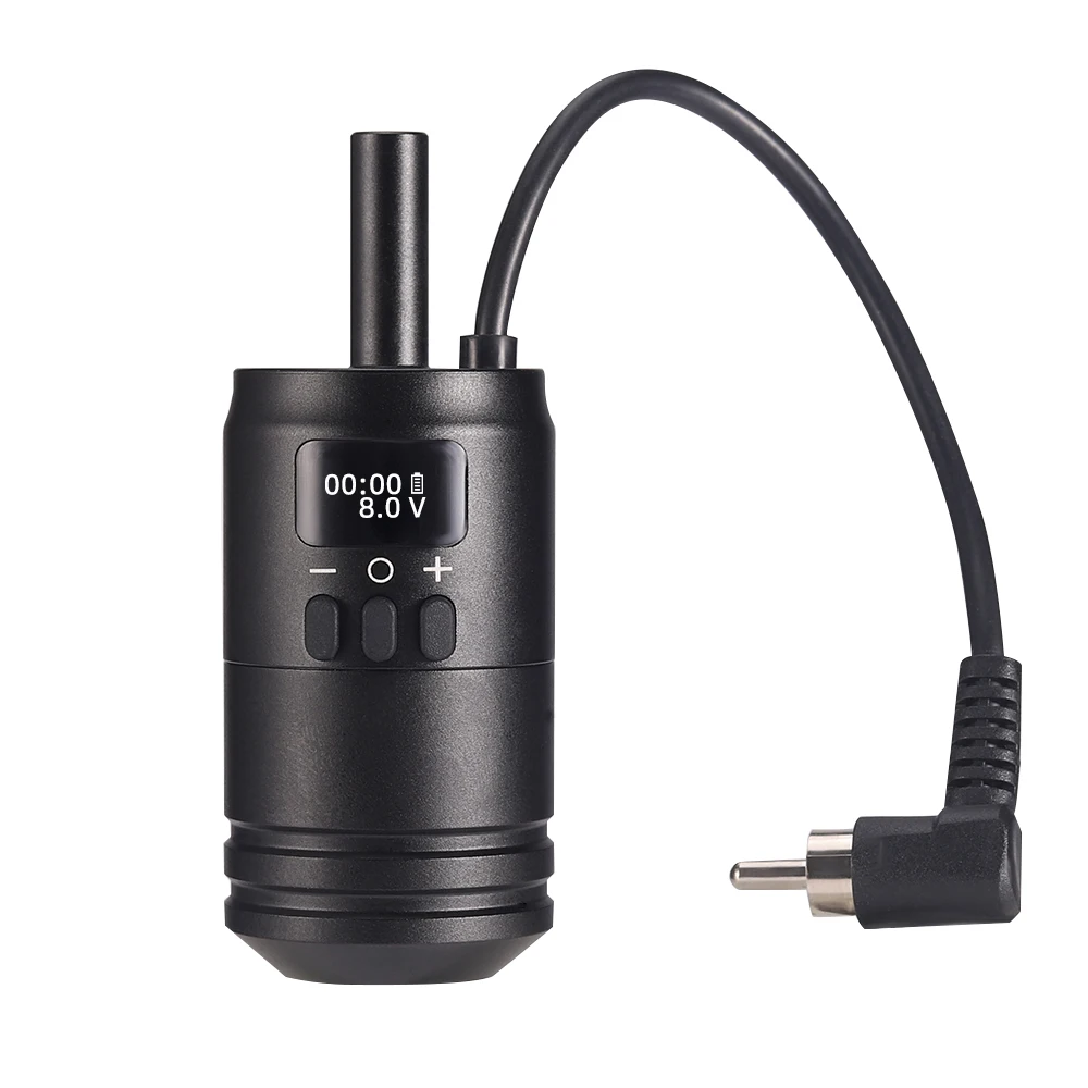 ワイヤレスタトゥーバッテリーグリップ電源1600mAh RCA