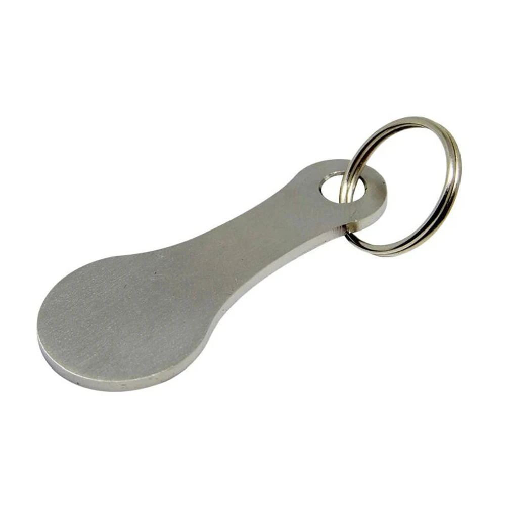 Grocery Cart Token Hook Coin Holders Keyring Accessories Stainless Steel Keychain Shopping Ornament Bottle Opener for Men Women 3