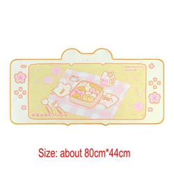 Kawaii Animals Large Gaming Mousepad and Desk Protector - Same as picture show (E)
