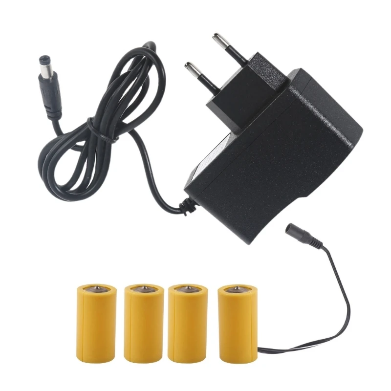 

110V 220V Power Converter LR14 C Battery Eliminators Replace 4Pcs 1.5V C Batteries for Remote LED Light Electronic Toy