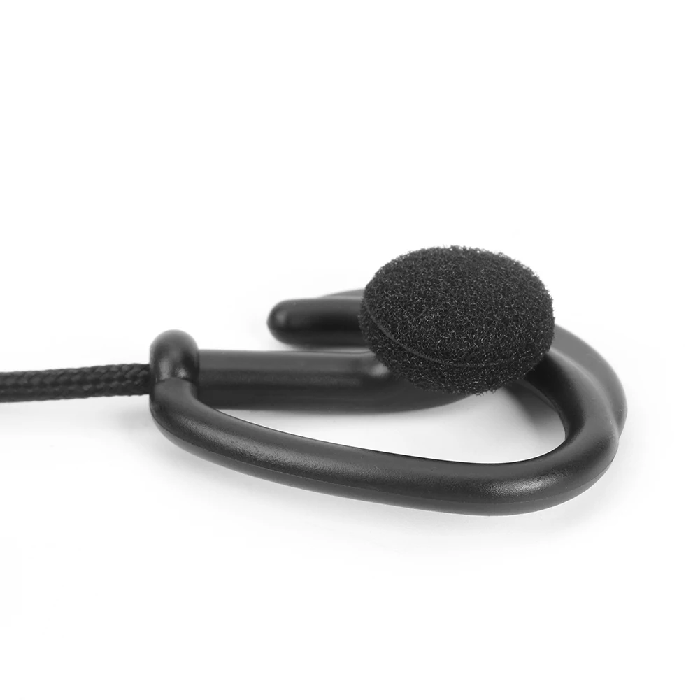 2핀 PTT 마이크 이어폰 무전기 이어훅 AUX 인터폰 이어폰 (바오펑용) 실리콘 귀걸이형 부드럽고 떨어지지 않음