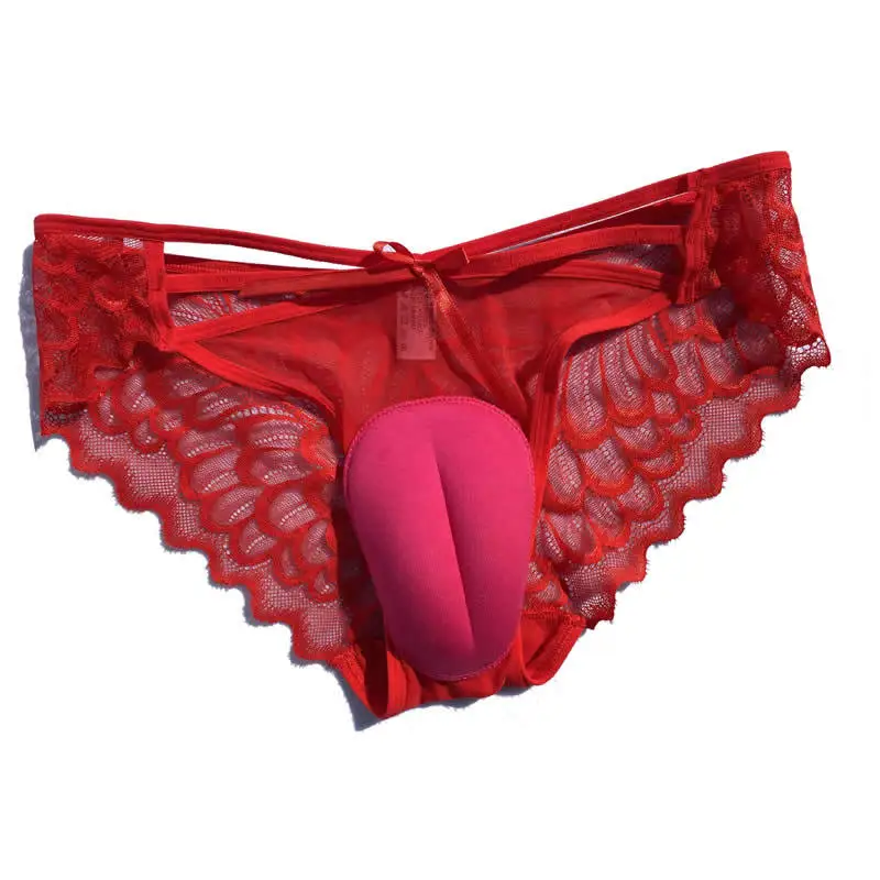 Camel Toe Control Panty Lace Hiding Gaff Underwear Crossdresser Transgender See Through Briefs Drag Queen Shemale Panties